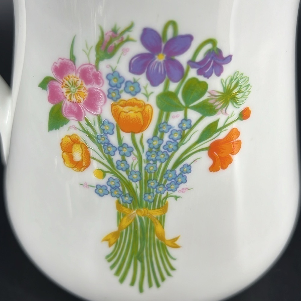 Pillivuyt France Betty St. John Floral Ceramic Pitcher - Picture 5 of 8